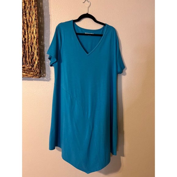 Soft Surroundings Dress 1X Short Sleeve Cotton Modal Stretch Washable NEW - Picture 9 of 10